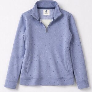 Fat Face half Zip PulloverBlue Polka Dot The Airlie Normcore Minimalist Preppy